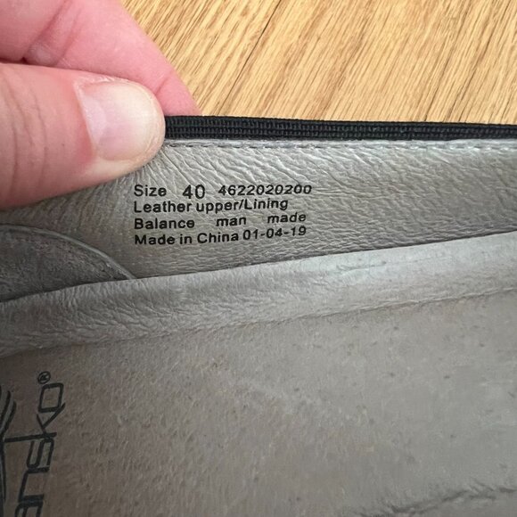 Dansko Kristen Black Milled Nubuck Leather Flats Women's EU Size 40 US 10/10.5 - Picture 9 of 11